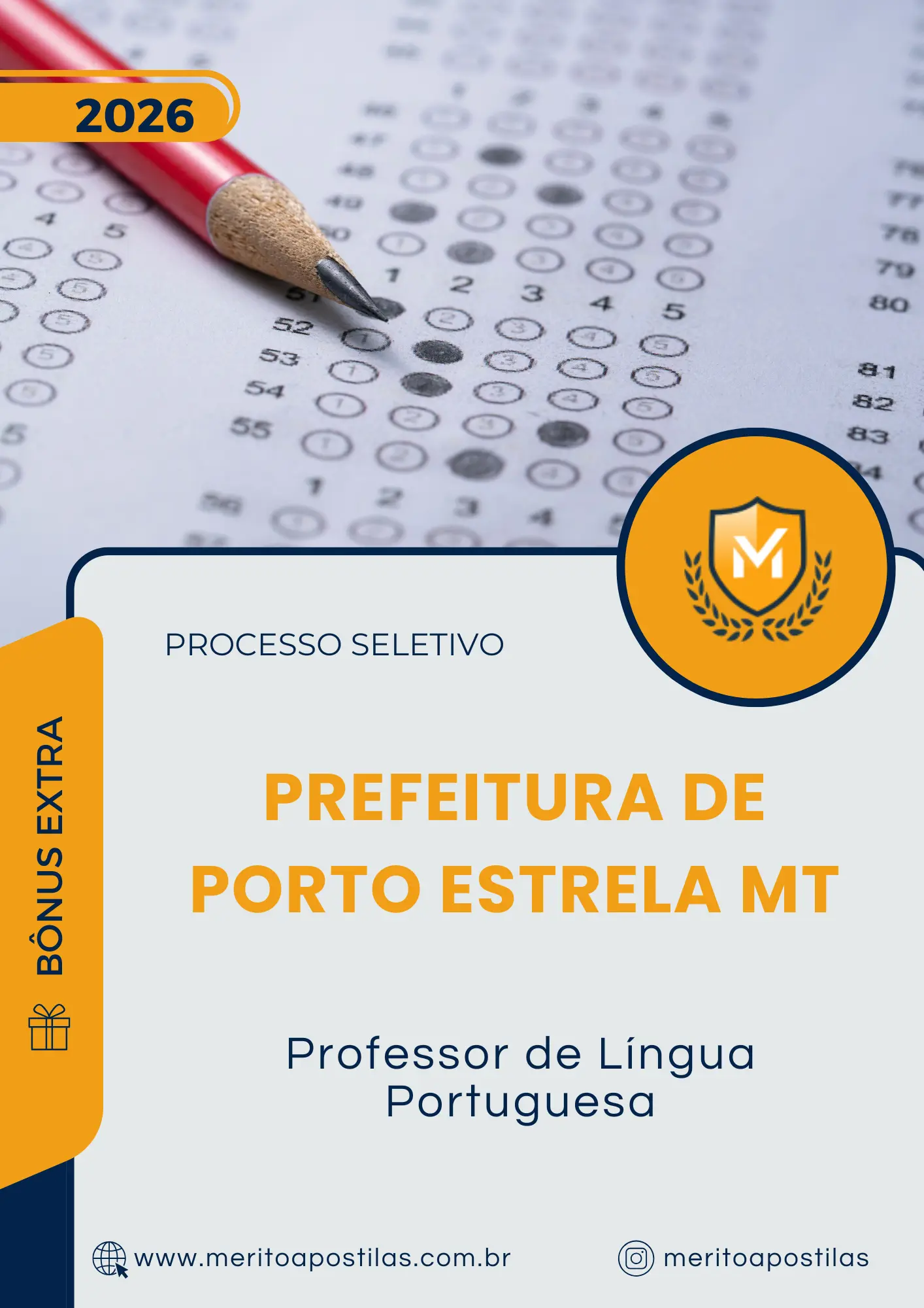 Apostila Professor de Língua Portuguesa Prefeitura de Porto Estrela MT 2026