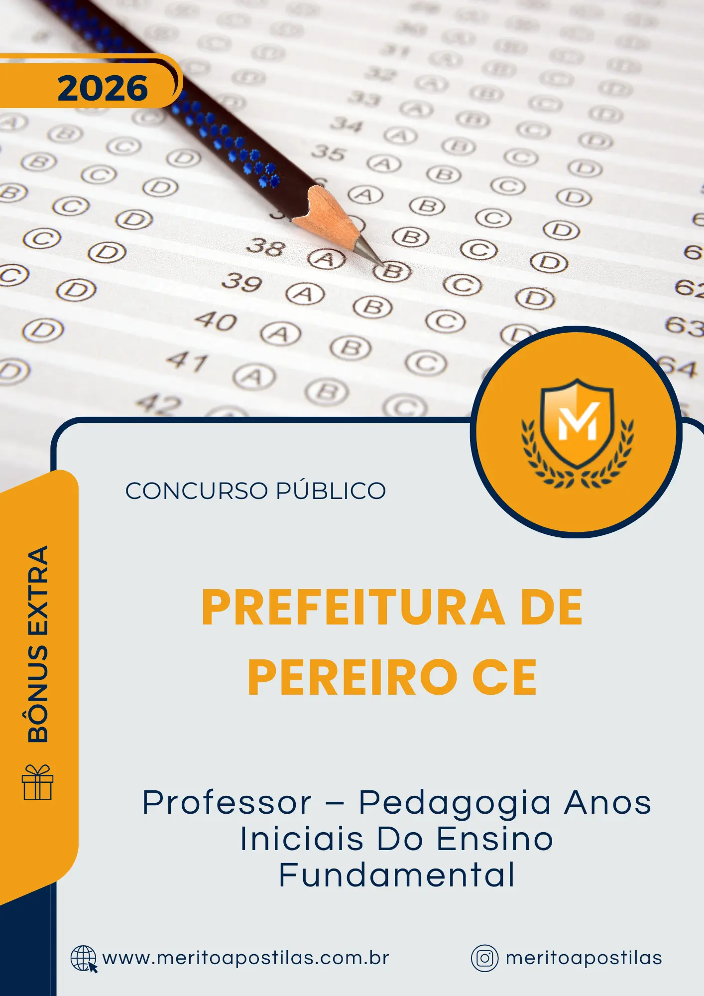 Apostila Professor Pedagogia Anos Iniciais Do Ensino Fundamental Prefeitura de Pereiro CE 2026