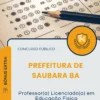 Apostila Professor Licenciado em Educação Física Prefeitura de Saubara BA 2026