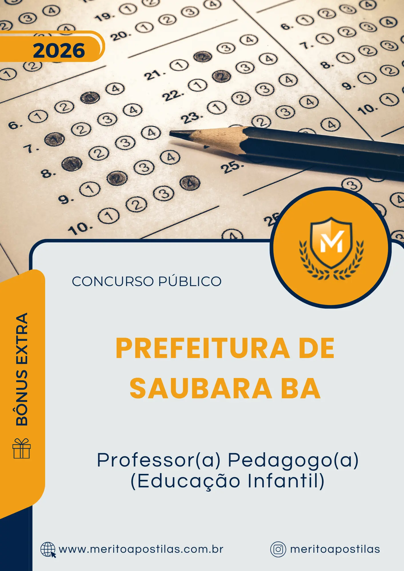 Apostila Professor Pedagogo Educação Infantil Prefeitura de Saubara BA 2026