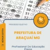 Apostila Profissional Da Educação Física Prefeitura de Araçuaí MG 2026