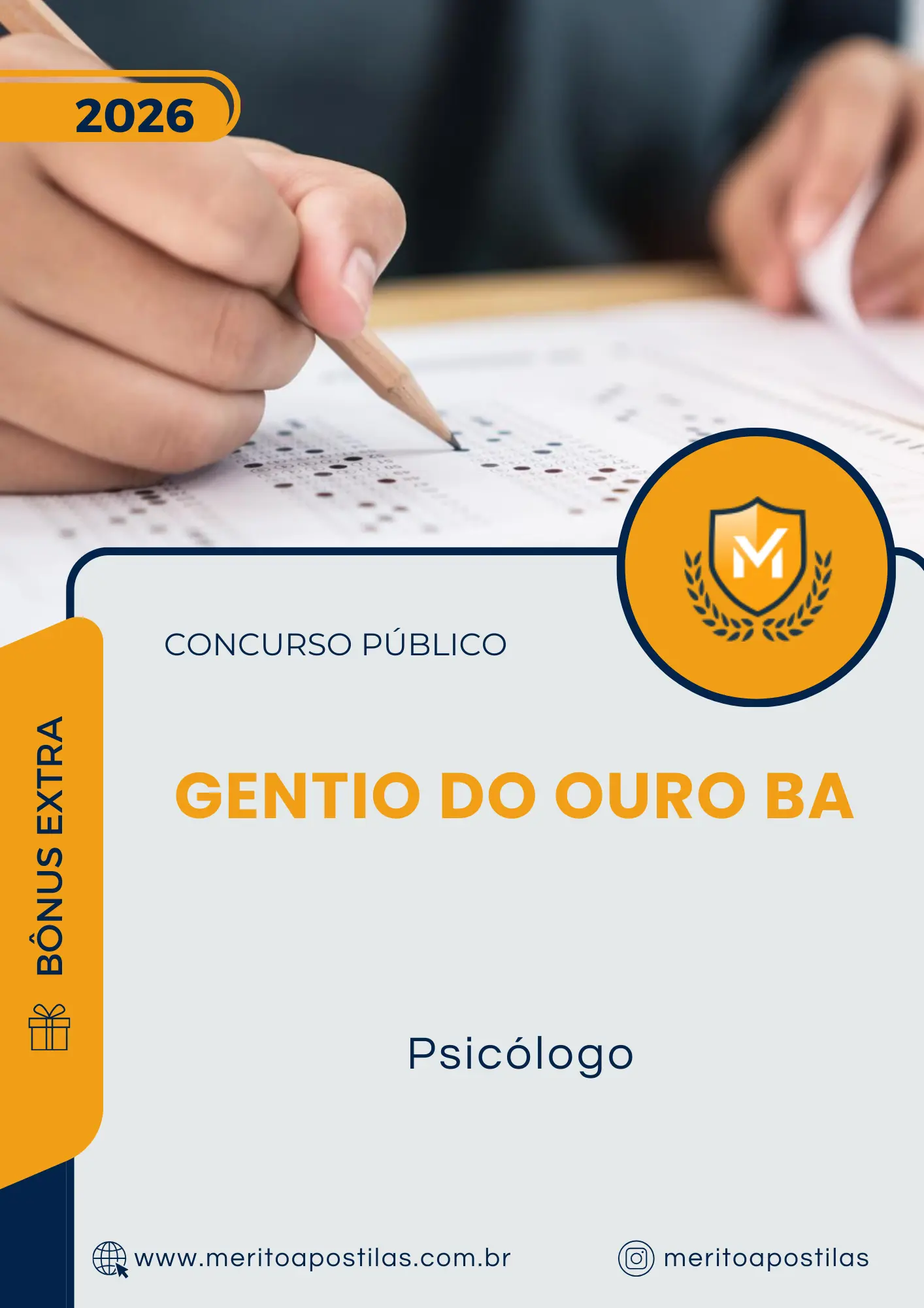 Apostila Psicólogo Prefeitura de Gentio do Ouro BA 2026