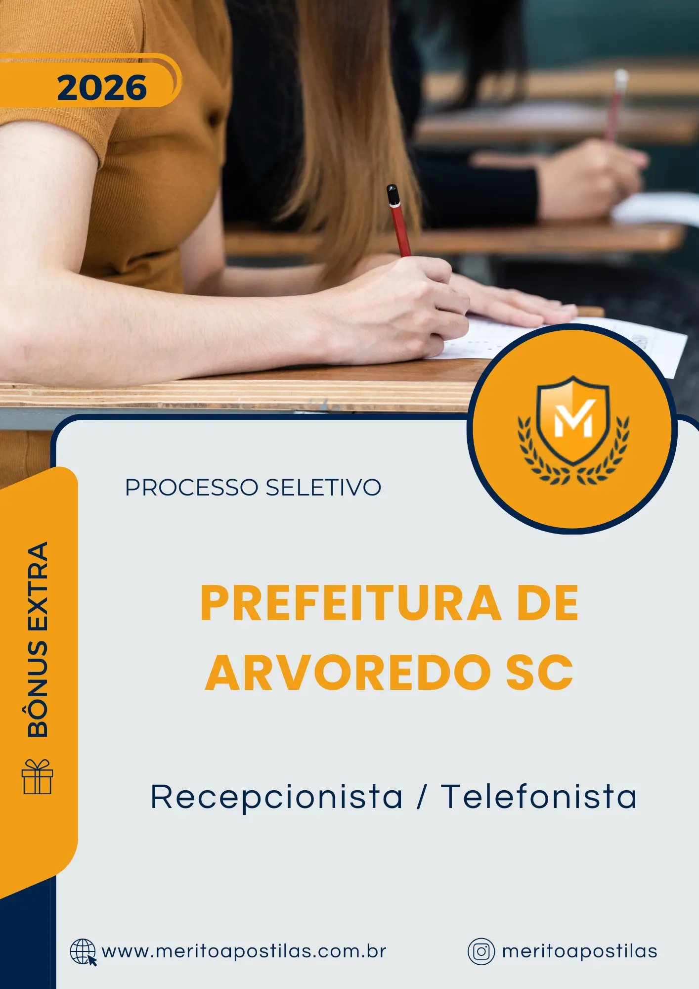Apostila Recepcionista Telefonista Prefeitura de Arvoredo SC 2026