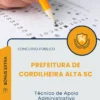 Apostila Técnico de Apoio Administrativo Prefeitura de Cordilheira Alta SC 2026