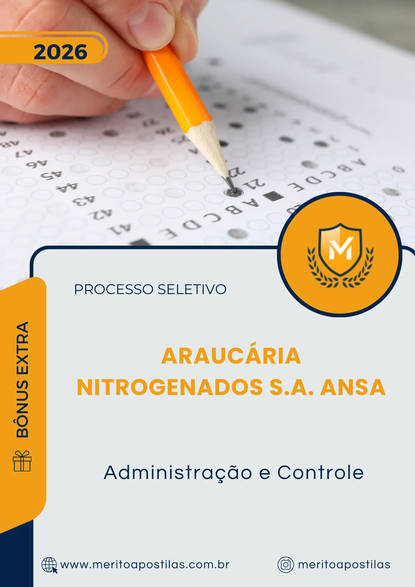 Apostila Administração e Controle Processo Seletivo Araucária Nitrogenados S.A. ANSA 2026