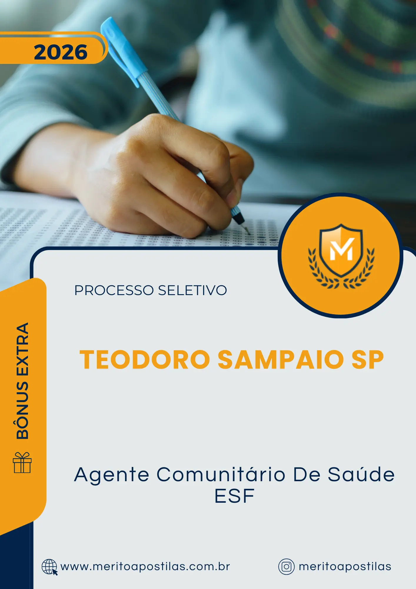 Apostila Agente Comunitário De Saúde ESF Prefeitura de Teodoro Sampaio SP 2026
