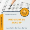 Apostila Agente De Serviços Gerais Prefeitura de Bilac SP 2026