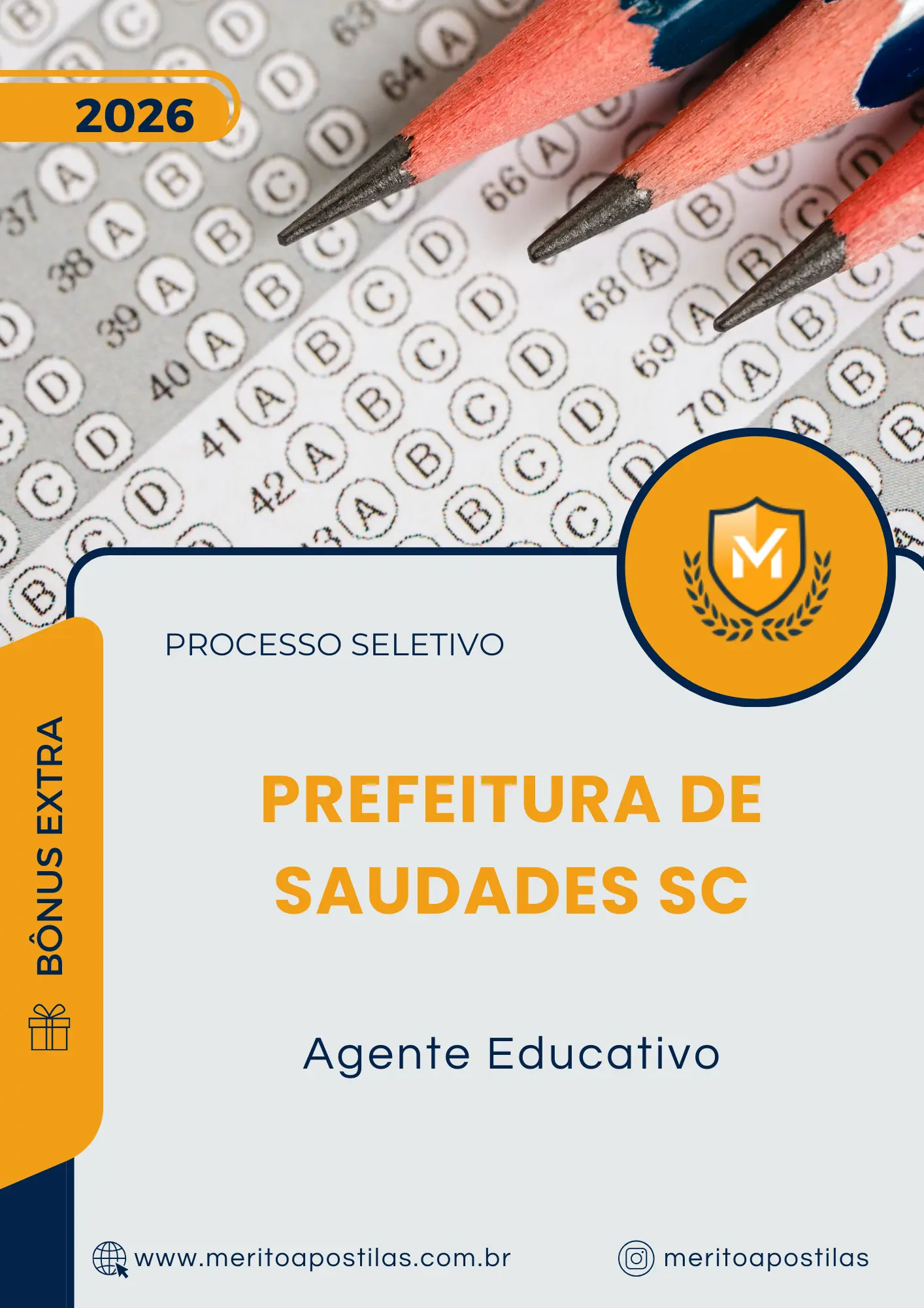 Apostila Agente Educativo Prefeitura de Saudades SC 2026