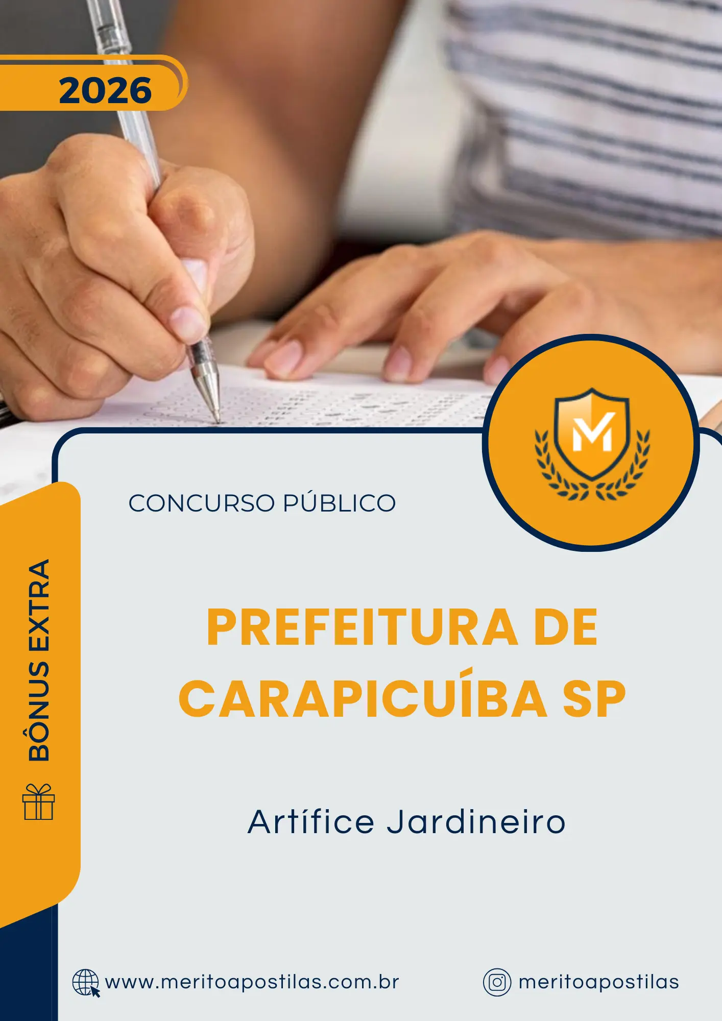 Apostila Artífice Jardineiro Prefeitura de Carapicuíba SP 2026
