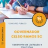 Apostila Assistente de Licitação e Contratos Prefeitura de Governador Celso Ramos SC 2026