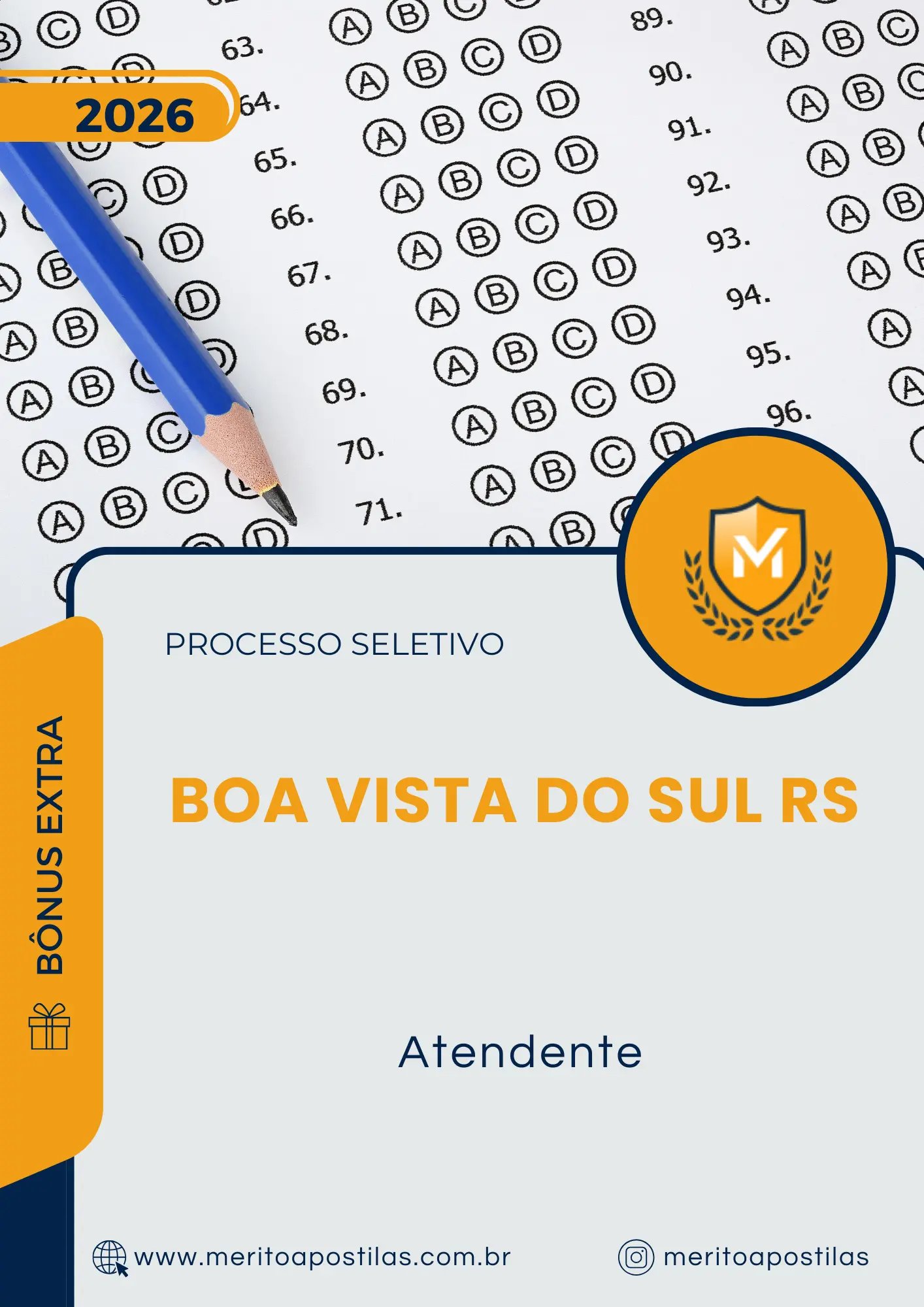 Apostila Atendente Prefeitura de Boa Vista do Sul RS 2026