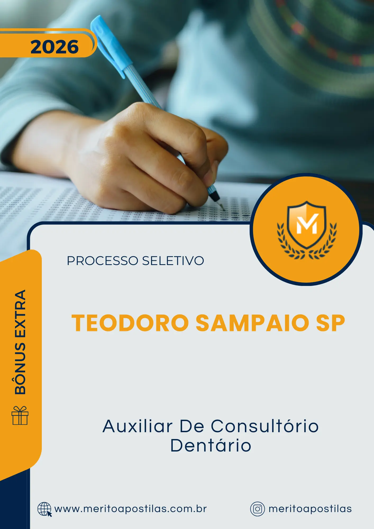 Apostila Auxiliar De Consultório Dentário Prefeitura de Teodoro Sampaio SP 2026