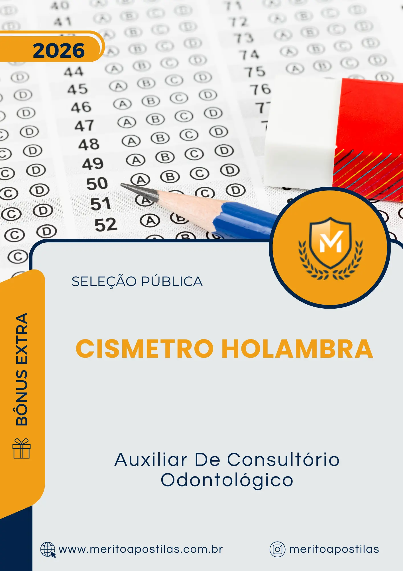 Apostila Auxiliar De Consultório Odontológico Seleção Pública CISMETRO HOLAMBRA 2026