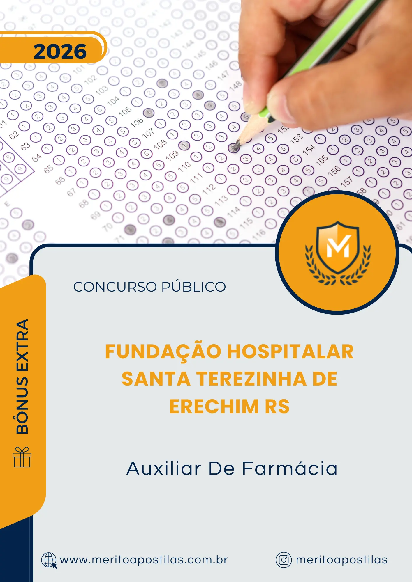 Apostila Auxiliar De Farmácia Fundação Hospitalar Santa Terezinha de Erechim RS 2026