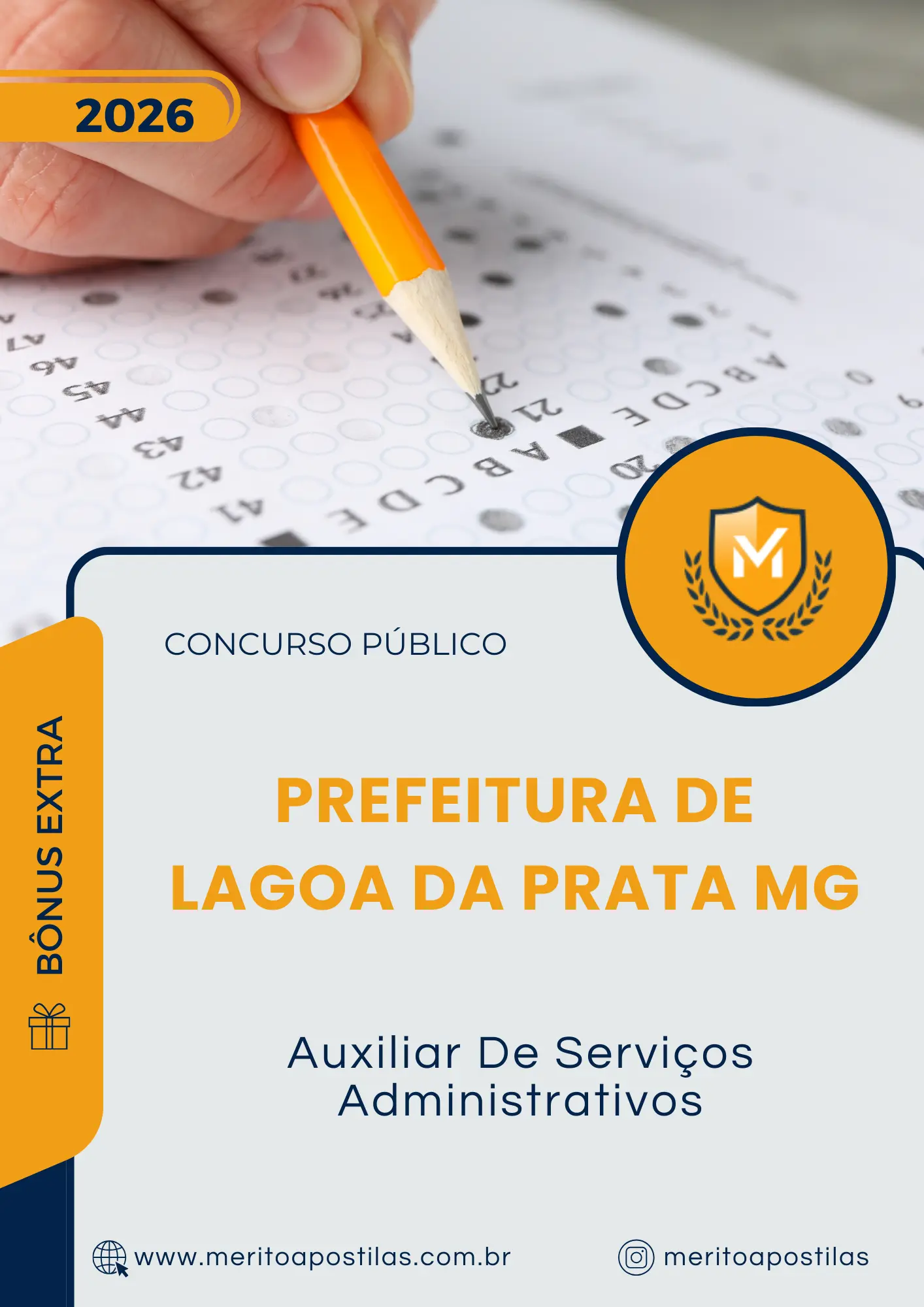 Apostila Auxiliar De Serviços Administrativos Prefeitura de Lagoa da Prata MG 2026