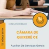 Apostila Auxiliar De Serviços Gerais Câmara de Quixeré CE 2026