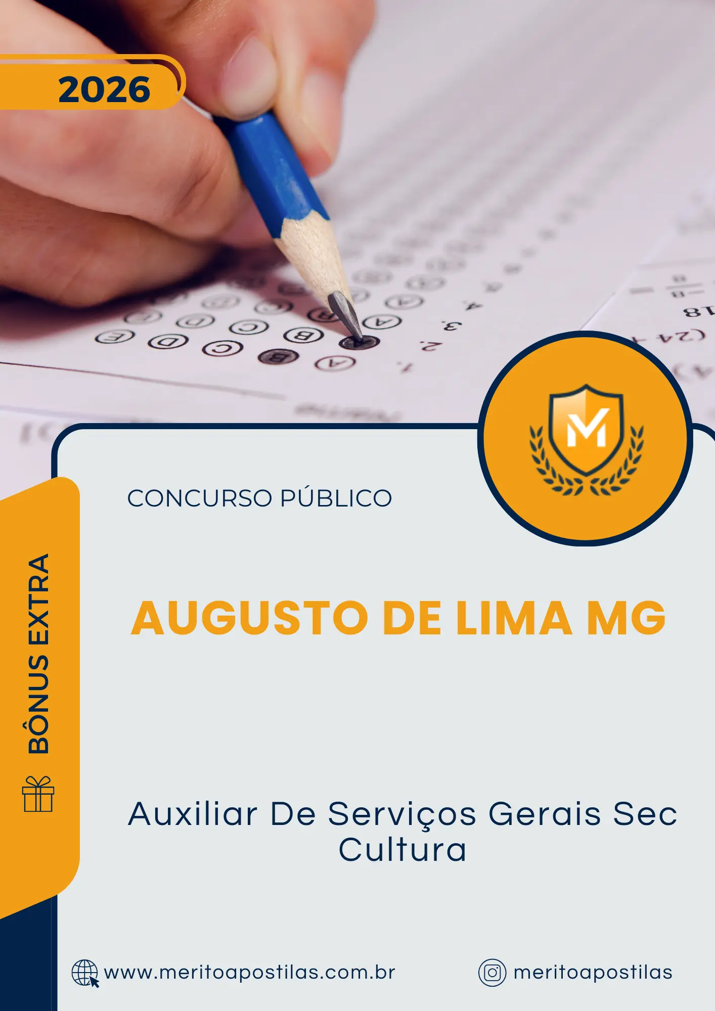 Apostila Auxiliar De Serviços Gerais Sec Cultura Prefeitura de Augusto de Lima MG 2026