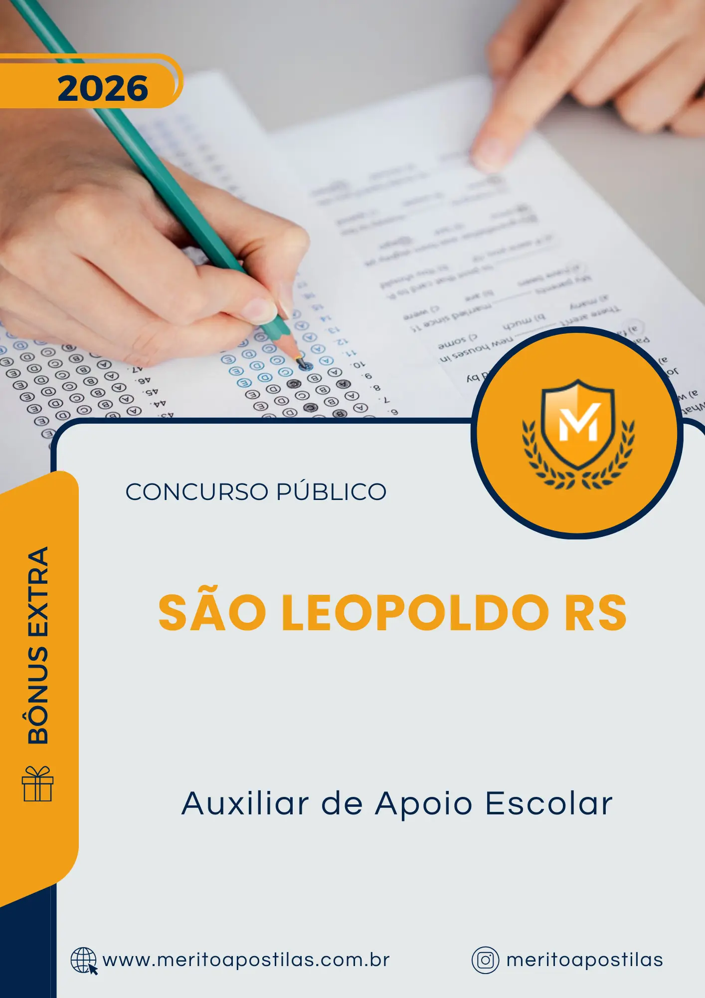 Apostila Auxiliar de Apoio Escolar Prefeitura de São Leopoldo RS 2026