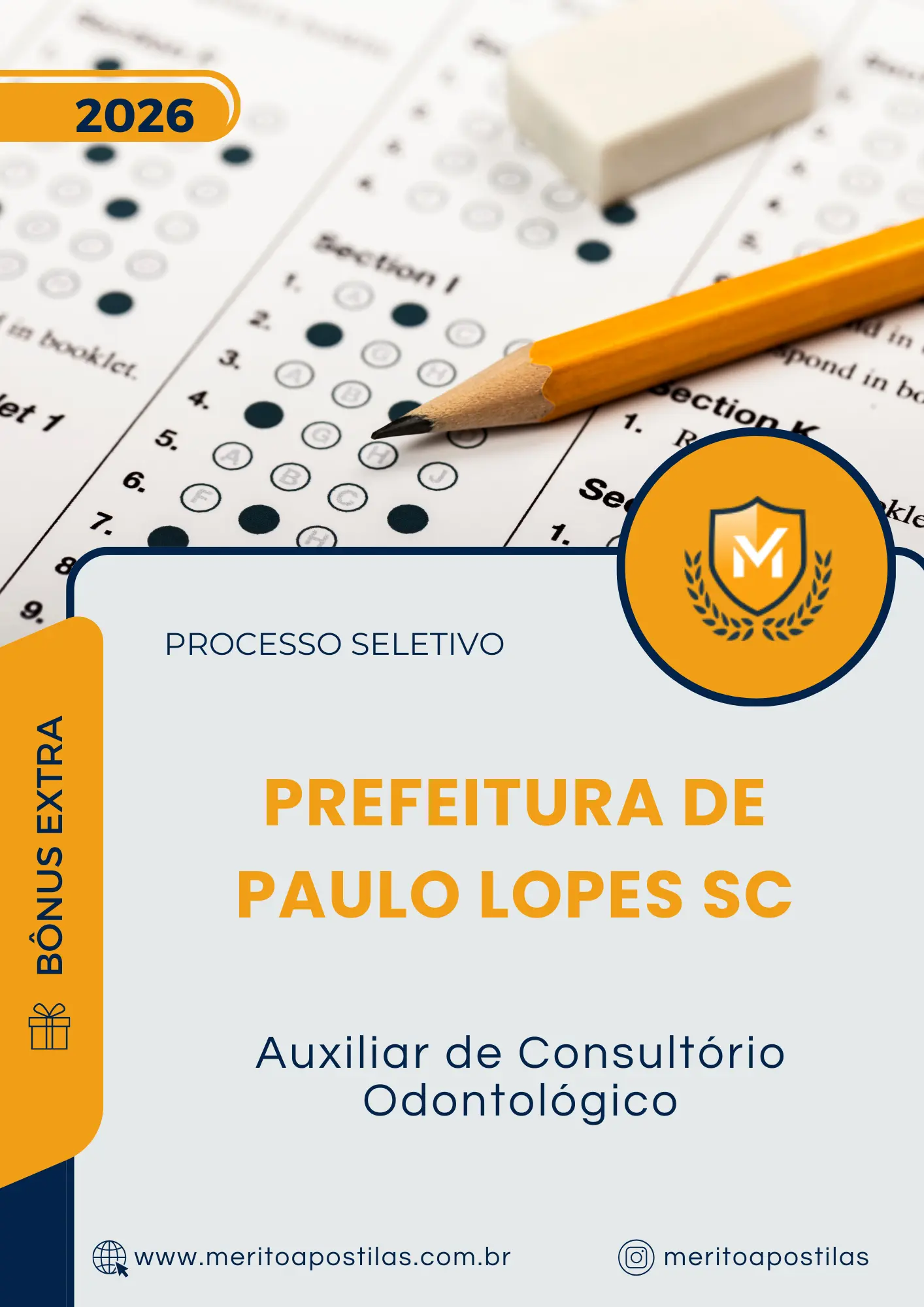 Apostila Auxiliar de Consultório Odontológico Prefeitura de Paulo Lopes SC 2026