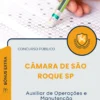 Apostila Auxiliar de Operações e Manutenção Câmara de São Roque SP 2026