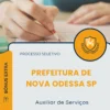 Apostila Auxiliar de Serviços Prefeitura de Nova Odessa SP 2026