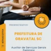 Apostila Auxiliar de Serviços Gerais Feminino Prefeitura de Gravatal SC 2026