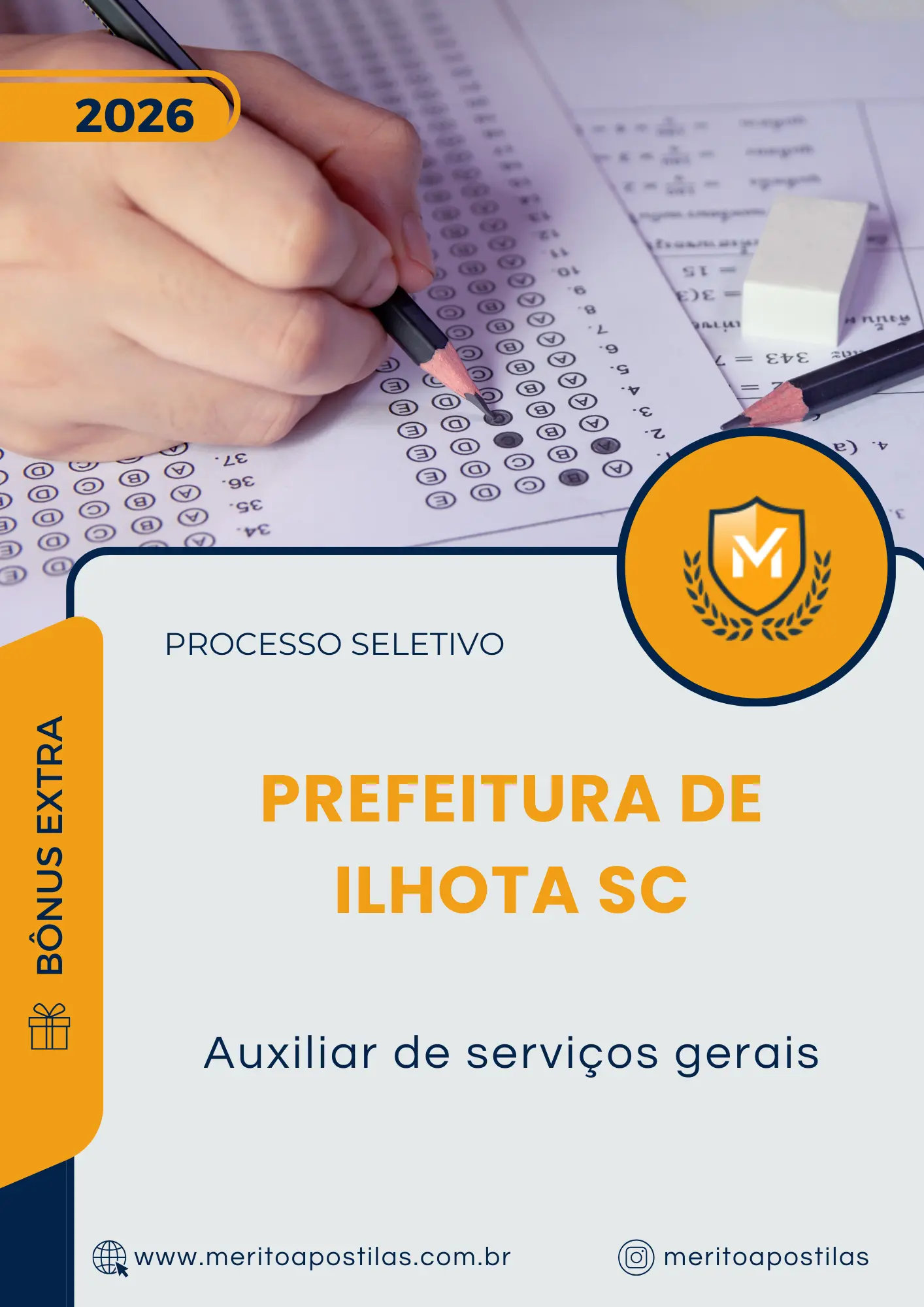 Apostila Auxiliar De Serviços Gerais Prefeitura de Ilhota SC 2026
