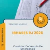 Apostila Condutor De Veículo De Emergência Processo Seletivo IBHASES RJ 2026