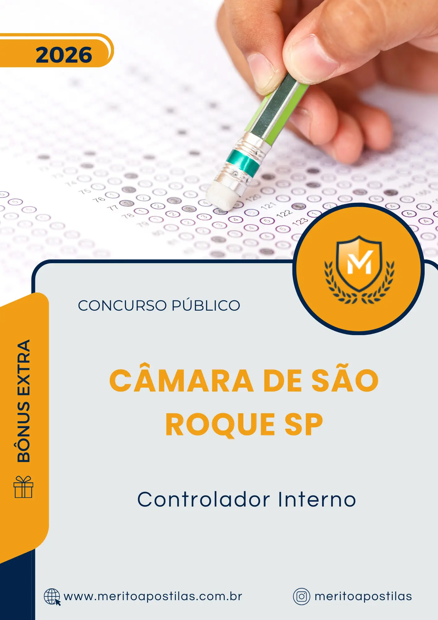 Apostila Controlador Interno Câmara de São Roque SP 2026