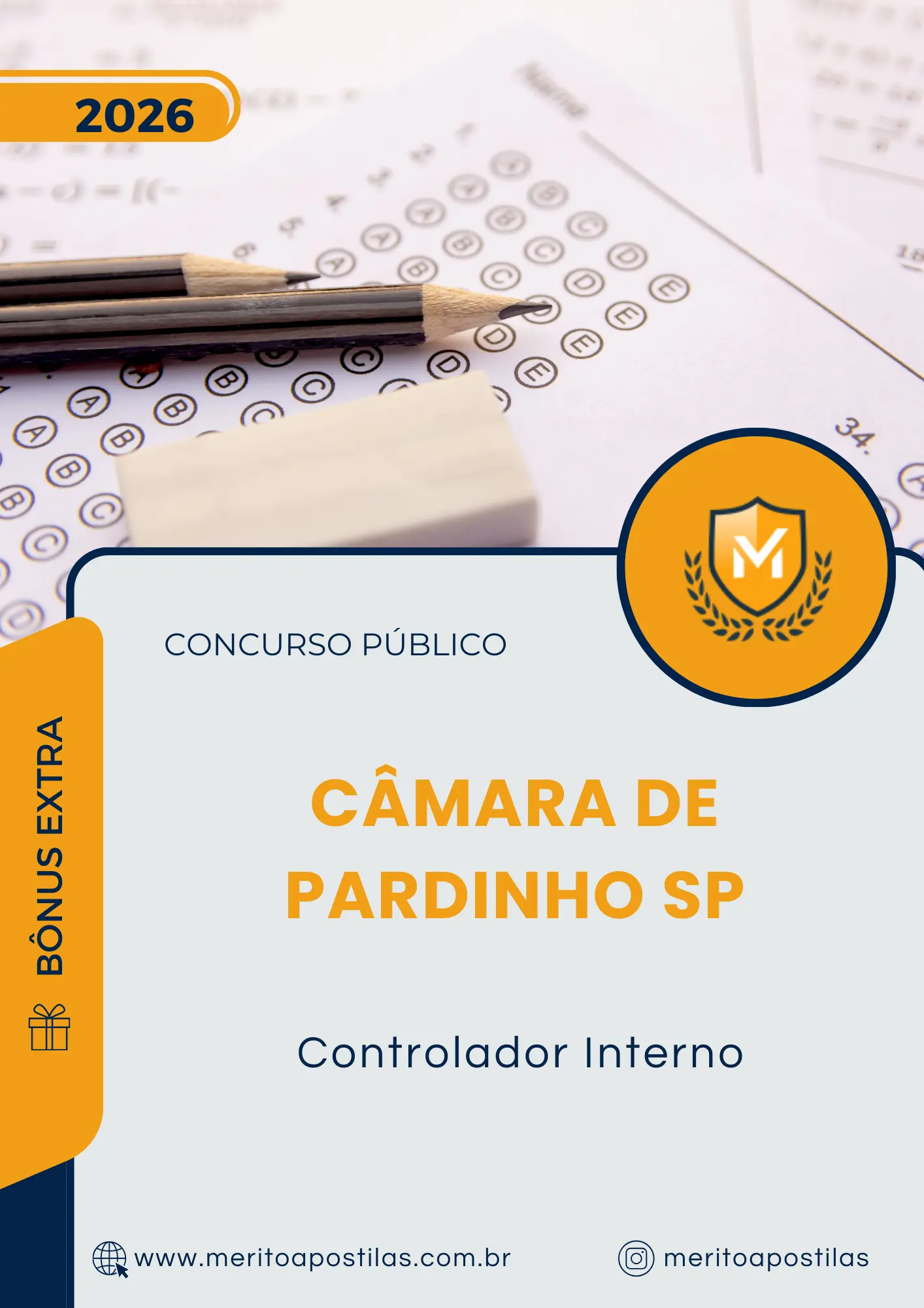 Apostila Controlador Interno Câmara de Pardinho SP 2026
