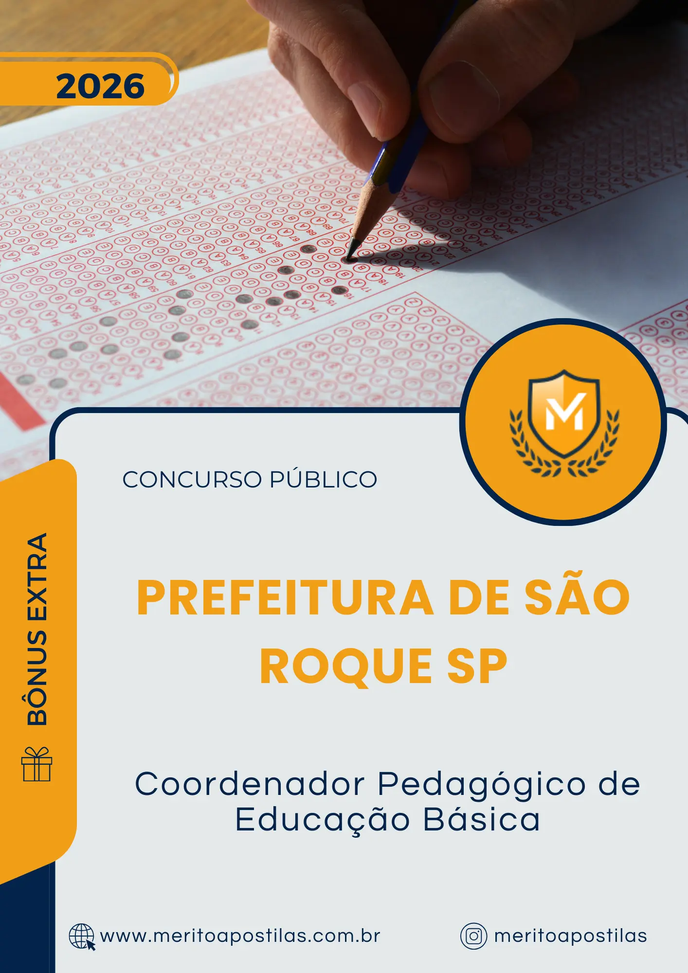 Apostila Coordenador Pedagógico de Educação Básica Prefeitura de São Roque SP 2026