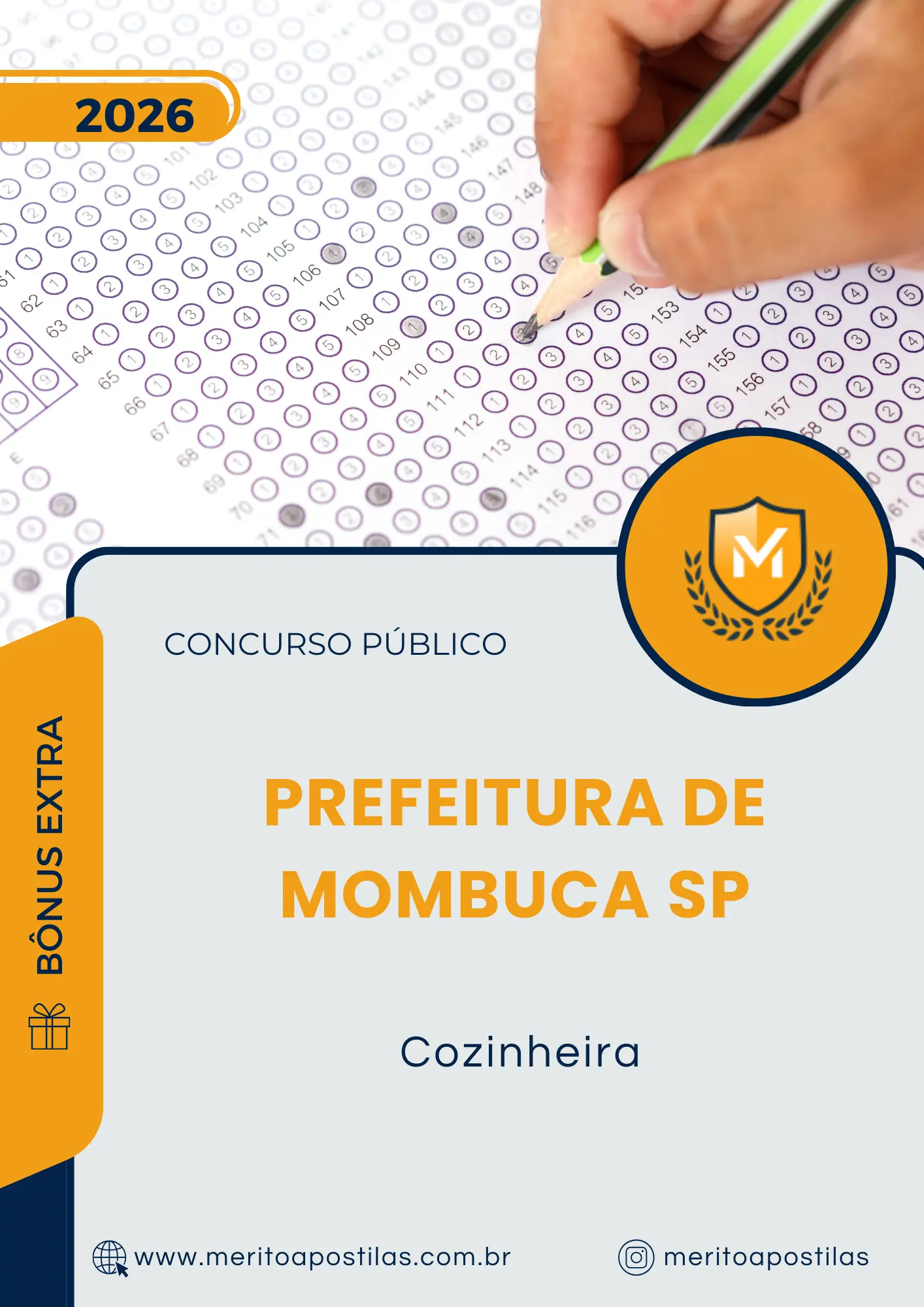Apostila Cozinheira Prefeitura de Mombuca SP 2026