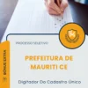 Apostila Digitador Do Cadastro Único Prefeitura de Mauriti CE 2026