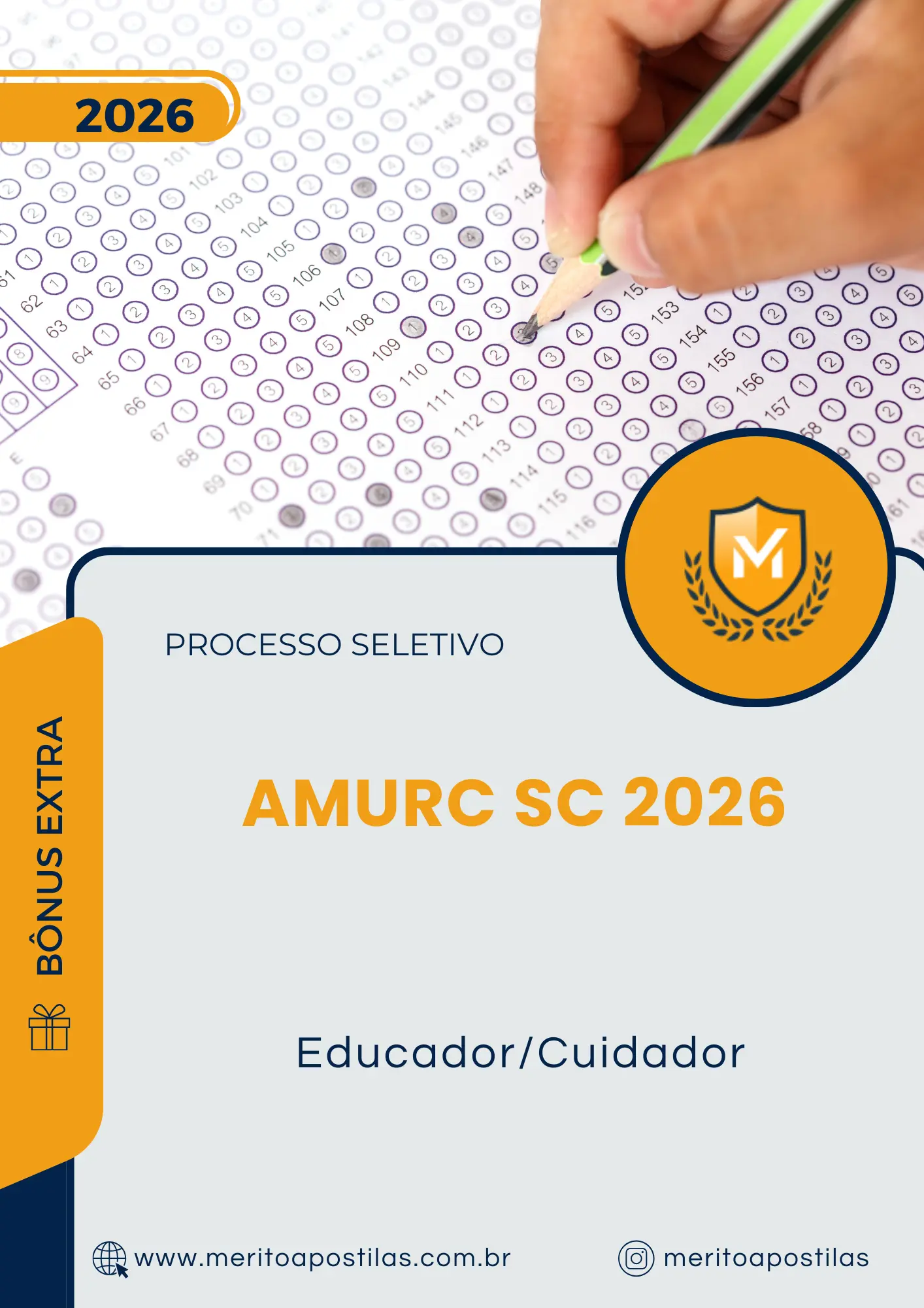 Apostila Educador Cuidador Processo Seletivo AMURC SC 2026
