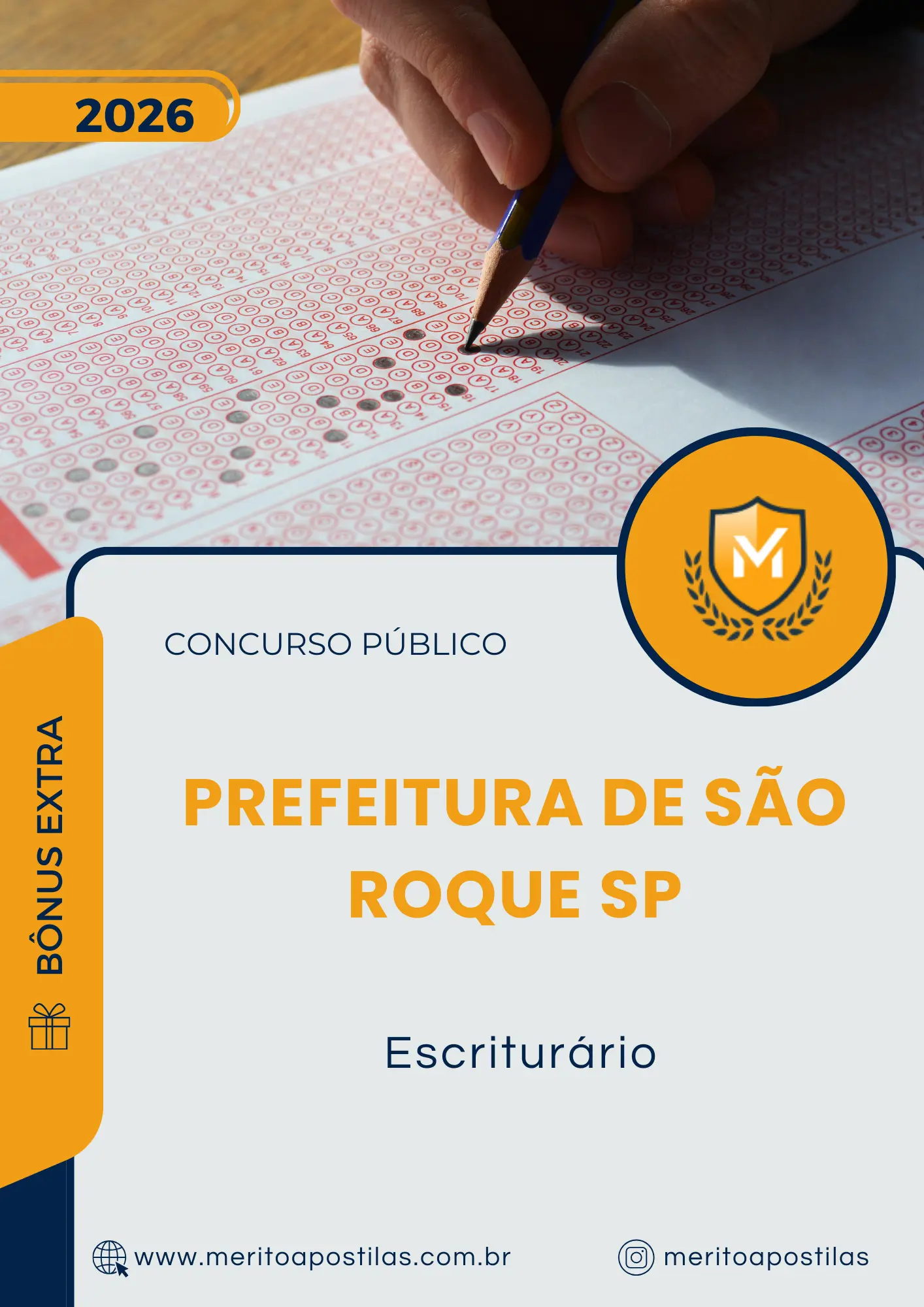 Apostila Escriturário Prefeitura de São Roque SP 2026