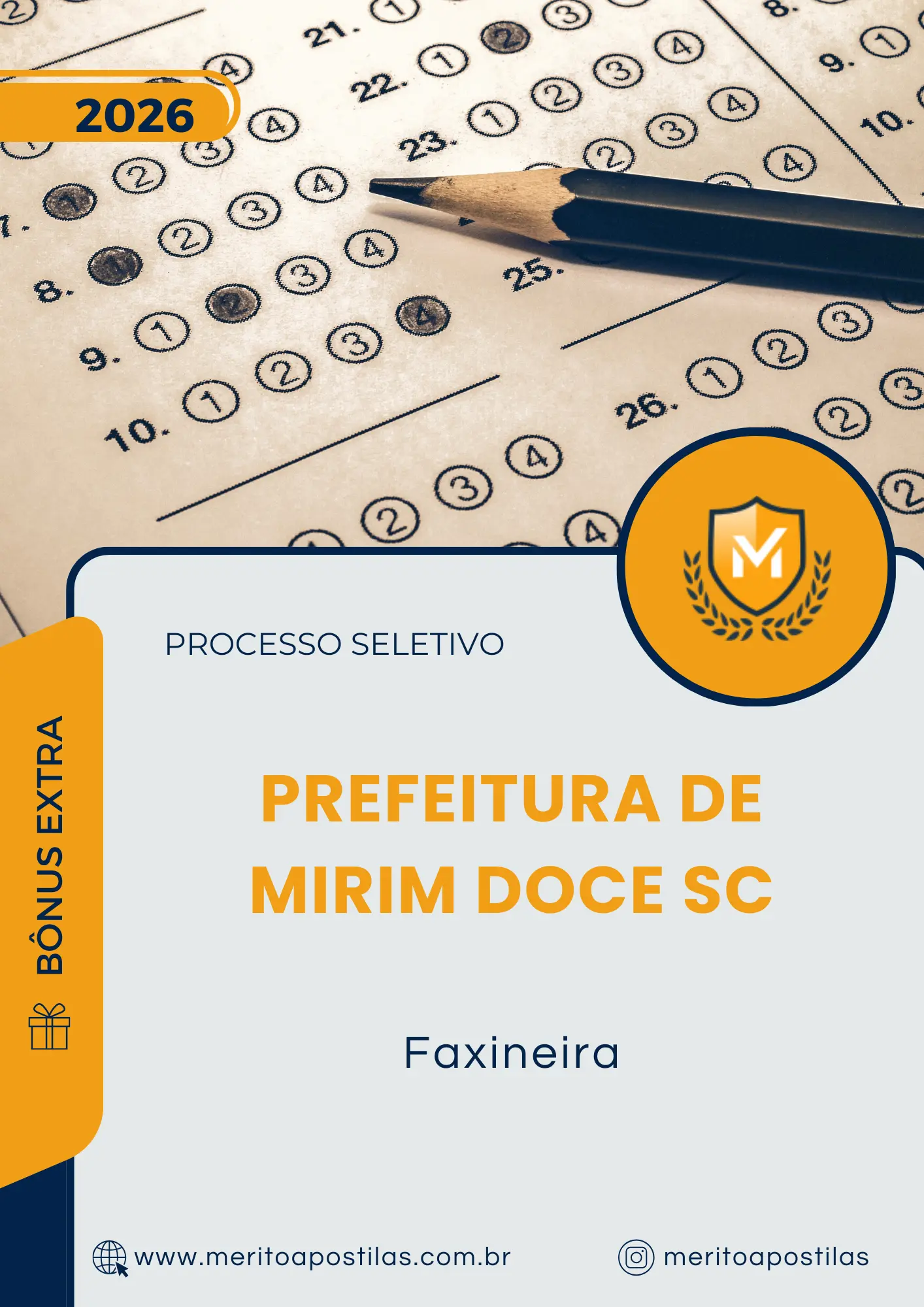 Apostila Faxineira Prefeitura de Mirim Doce SC 2026