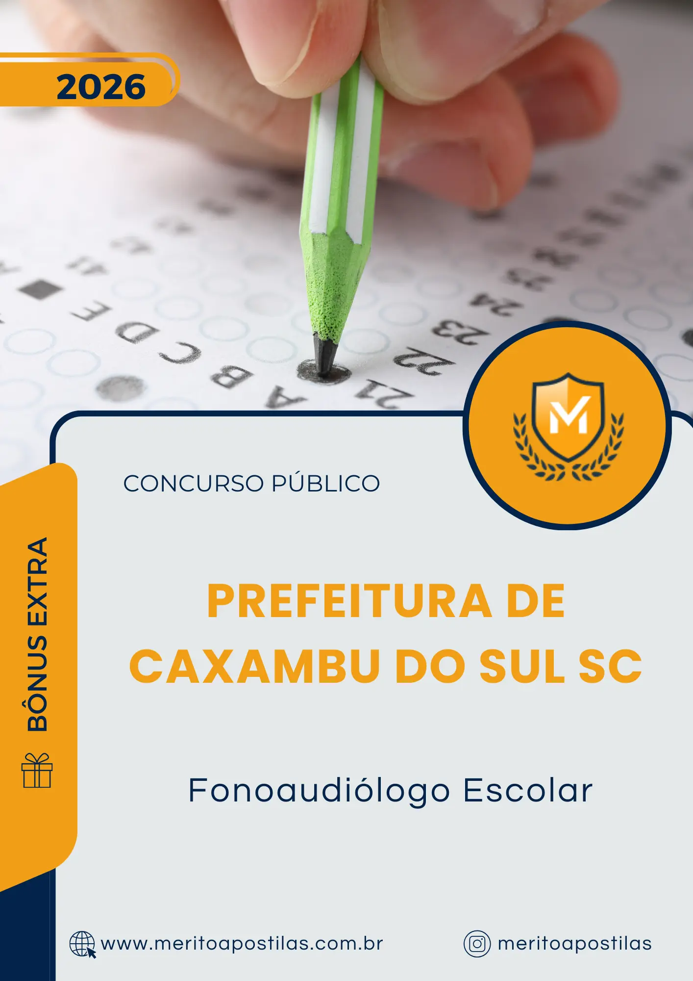 Apostila Fonoaudiólogo Escolar Prefeitura de Caxambu do Sul SC 2026