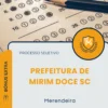Apostila Merendeira Prefeitura de Mirim Doce SC 2026