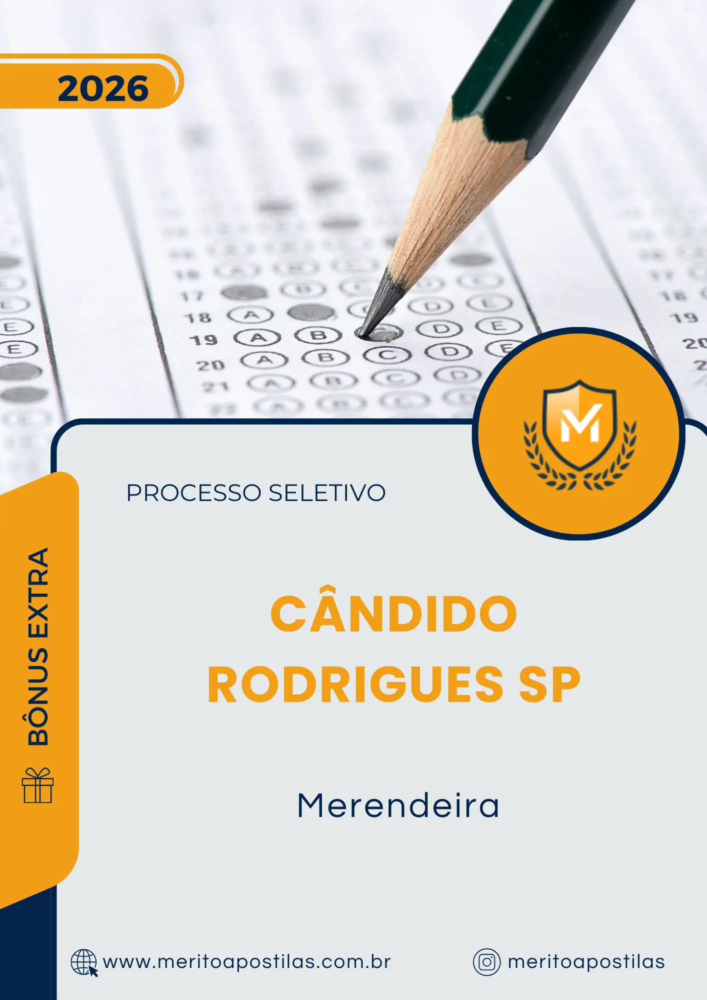 Apostila Merendeira Prefeitura de Cândido Rodrigues SP 2026