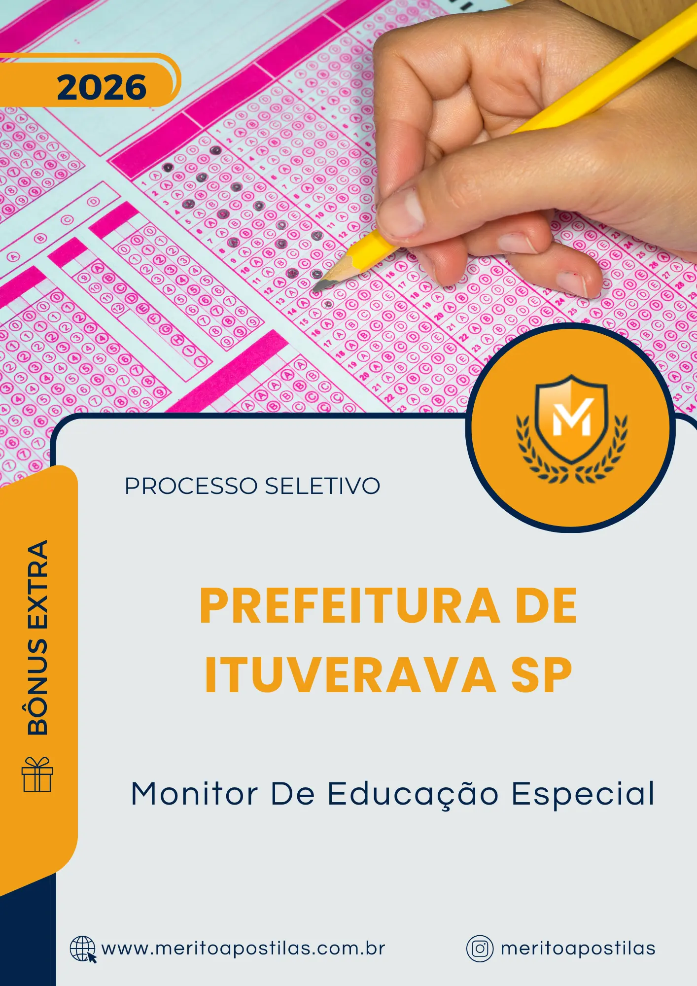 Apostila Monitor De Educação Especial Prefeitura de Ituverava SP 2026
