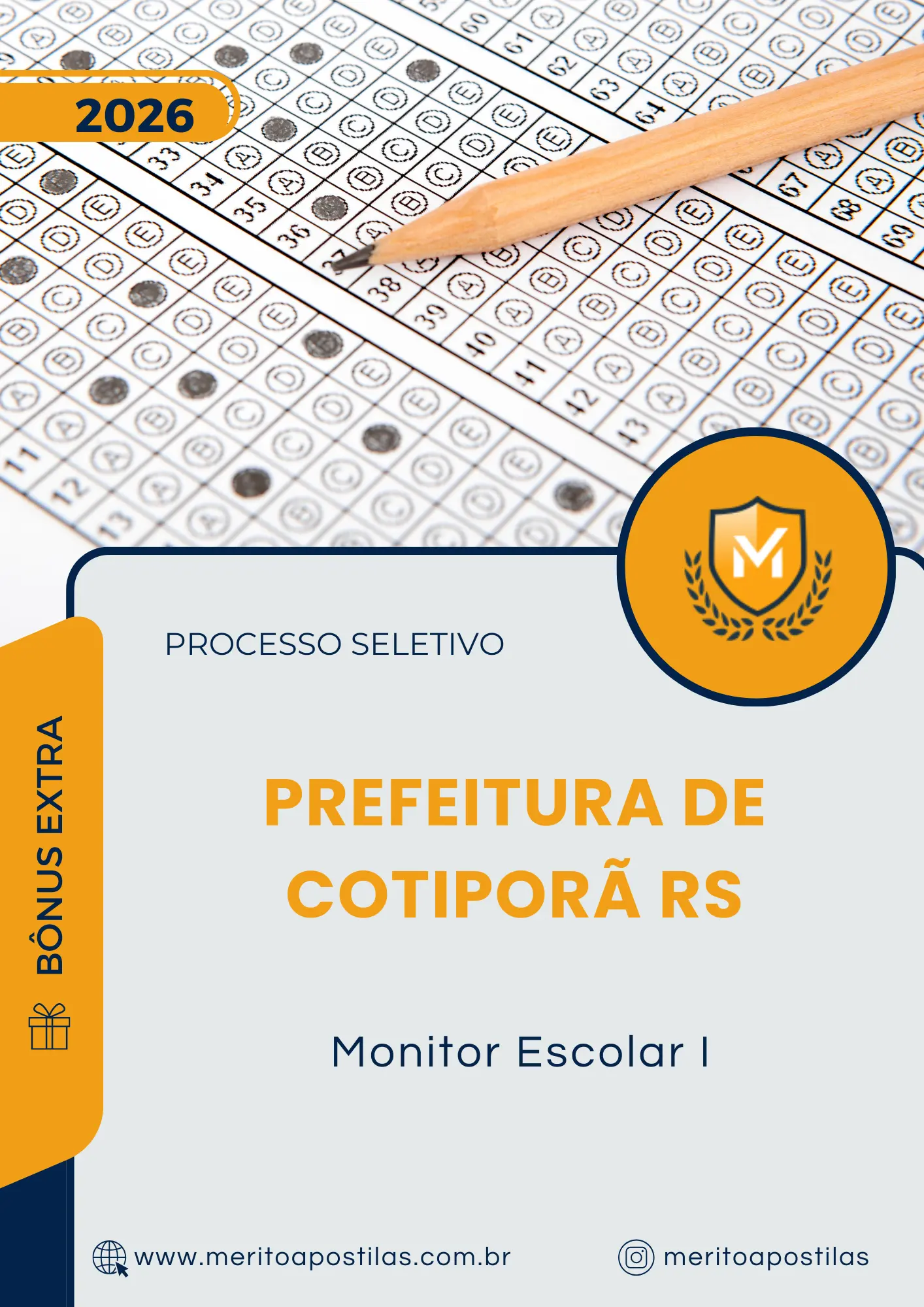 Apostila Monitor Escolar I Prefeitura de Cotiporã RS 2026