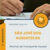 Apostila Monitor de Transporte Escolar Prefeitura de São José dos Ausentes RS 2026