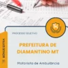 Apostila Motorista de Ambulância Prefeitura de Diamantino MT 2026