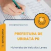 Apostila Motorista de Veículos Leves Prefeitura de Ubiratã PR 2026