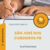 Apostila Nutricionista Prefeitura de São José dos Cordeiros PB 2026
