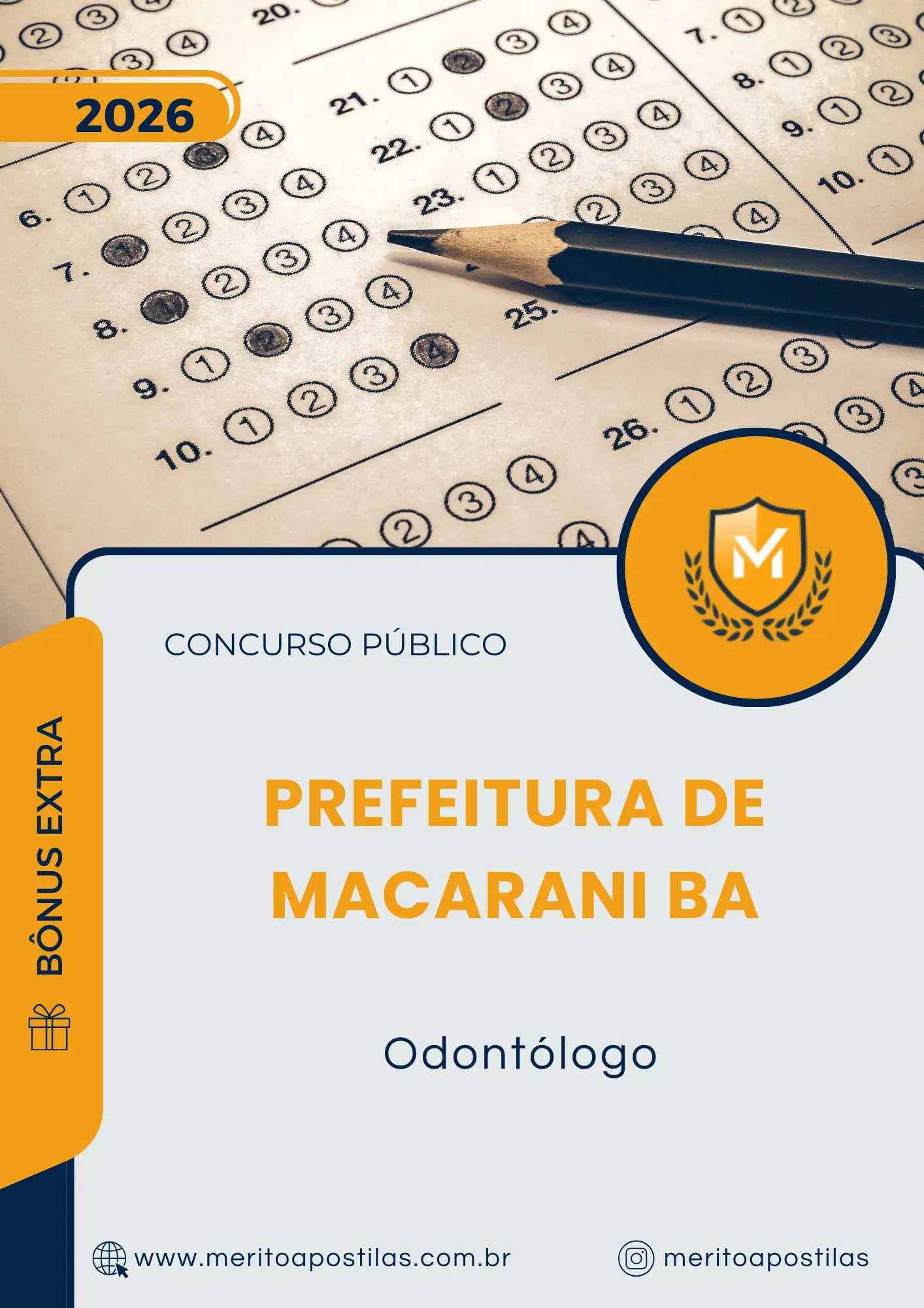 Apostila Odontólogo Prefeitura de Macarani BA 2026