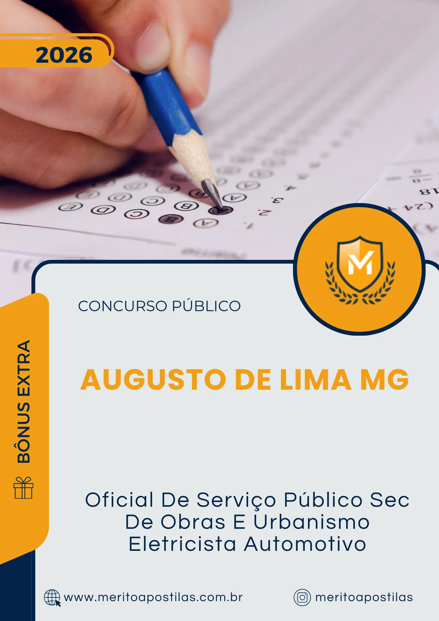 Apostila Oficial De Serviço Público Sec De Obras E Urbanismo Eletricista Automotivo Prefeitura de Augusto de Lima MG 2026