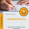 Apostila Operador De Maquinas Pesadas Prefeitura de Lacerdópolis SC 2026