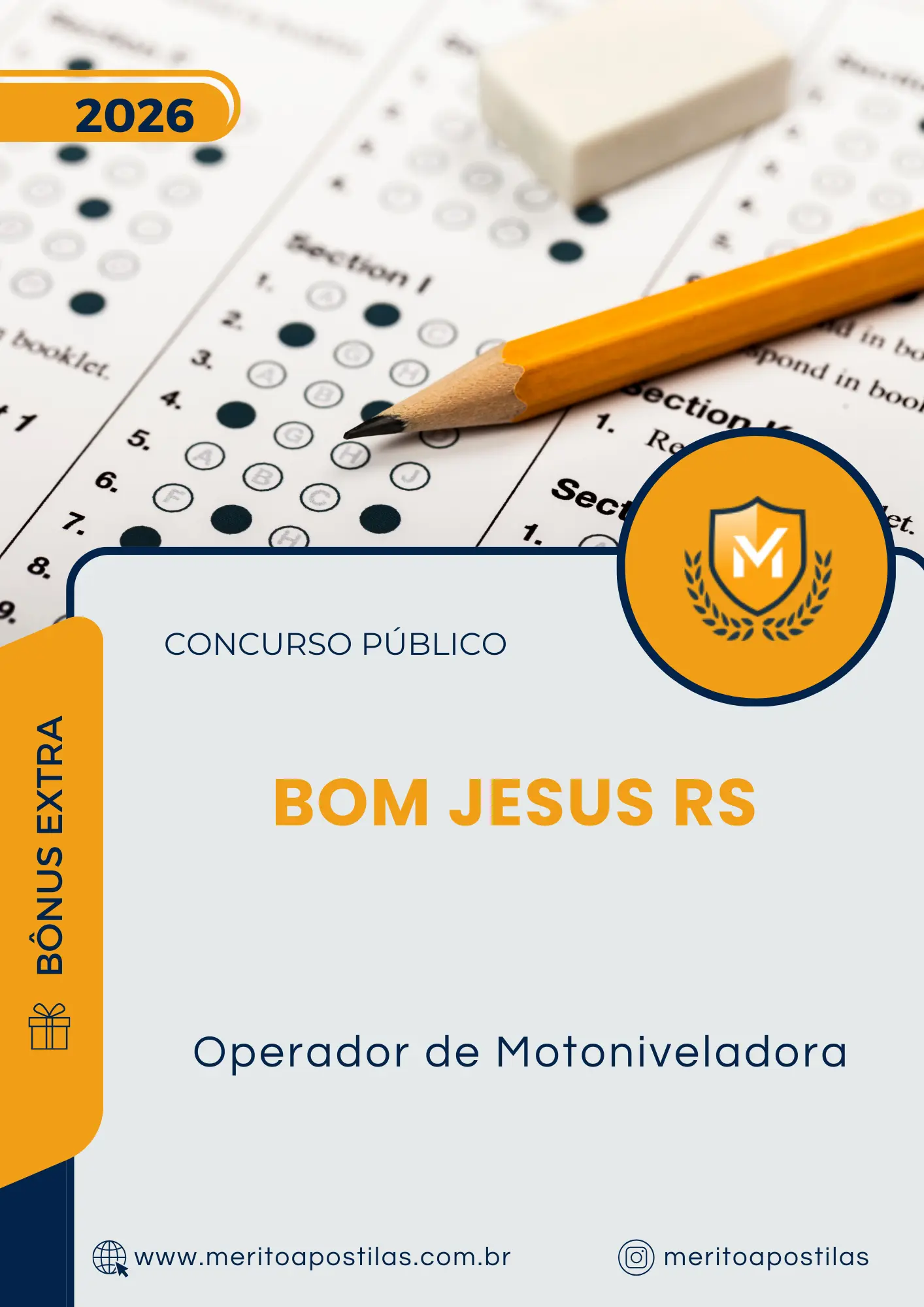 Apostila Operador de Motoniveladora Prefeitura de Bom Jesus RS 2026