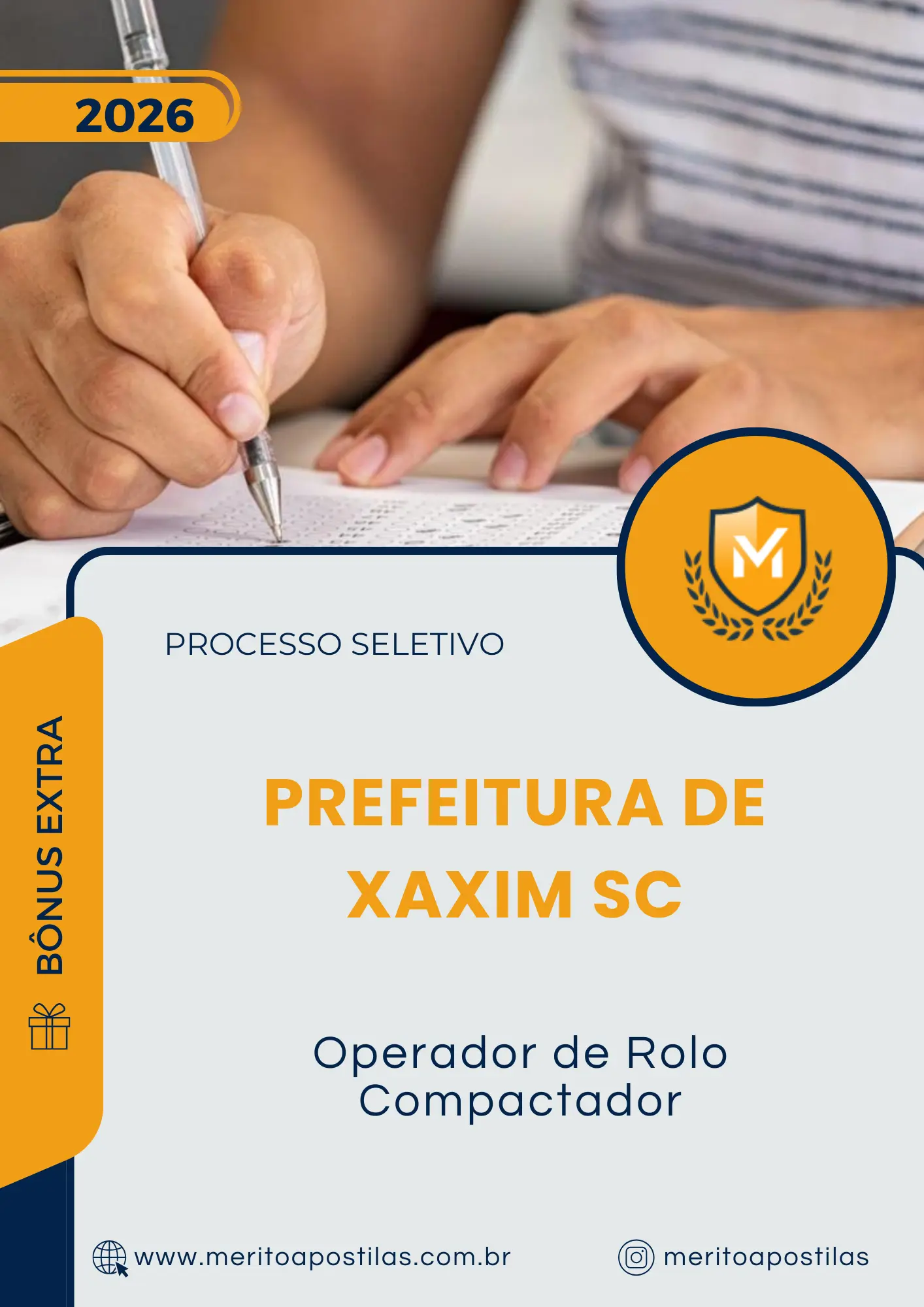 Apostila Operador de Rolo Compactador Prefeitura de Xaxim SC 2026